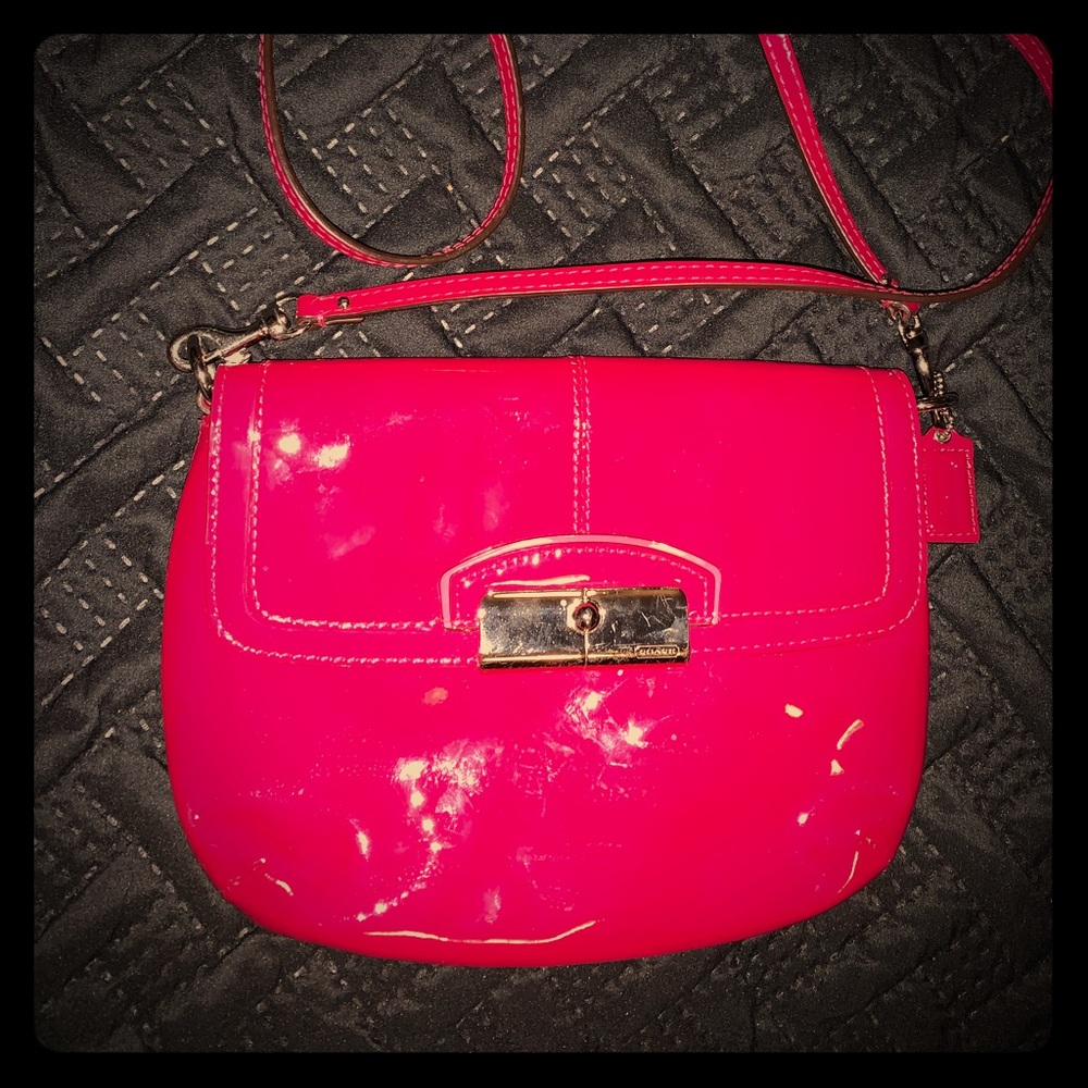 COACH pink crossbody